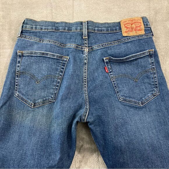 Levi’s Men’s 34x32 502 Taper Jeans Blue Denim Regular Fit Stretch Casual - Picture 5 of 13